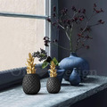 丹麥 北歐風 創意禮品手 樹脂 擺件 裝飾品 金色 旺旺來 鳳梨 -黑色_1