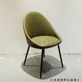LOFT 法式 復古 工業風 鐵 咖啡廳 閃電縫線 扶手 餐椅 仿油蠟皮 半洛特 餐椅 - 綠_5