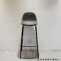 LOFT 法式 復古 工業風 鐵 酒吧 吧椅 兩種高度 閃電縫線 DSW 仿油蠟皮吧台椅- 灰色_7