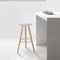 北歐 極簡 小清新 風格 多彩 維格 櫸木實木 吧檯椅 76H- 白 特價_1