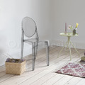 特價-設計師愛用款 北歐 極簡現代風格 壓克力 圓背 鬼椅 透灰椅_2
