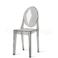 特價-設計師愛用款 北歐 極簡現代風格 壓克力 圓背 鬼椅 透灰椅