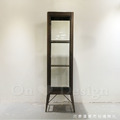 Vintage LOFT 法式 工業風 復古 鐵件 展示櫃 金閣 收納 展示櫃 -三層_3