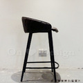 LOFT 工業風家具 復古仿舊鐵件 背格菱紋 座墊 咖啡廳 喬特 中島 吧檯椅-灰咖_6