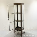 Vintage LOFT 法式 工業風 復古 鐵件 展示櫃 金閣 收納 展示櫃 -三層_6
