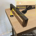簡約 極簡風格 小清新 客廳 咖啡桌 沙發邊几 ㄈ型 USB 桌面邊几 原木色-67H_6