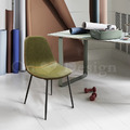 LOFT 法式 復古 工業風 鐵 咖啡廳 餐椅 DSW 閃電縫線 仿油蠟皮餐椅 - 綠皮_3