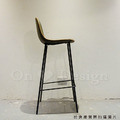 LOFT 法式 復古 工業風 鐵 酒吧 吧椅 兩種高度 閃電縫線 DSW 仿油蠟皮吧台椅- 綠色_7