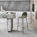 LOFT 法式 復古 工業風 鐵 酒吧 吧椅 兩種高度 閃電縫線 DSW 仿油蠟皮吧台椅- 灰色_2