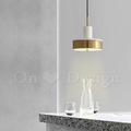 丹麥設計 美式 極簡風 鍍金 大理石 設計師的燈款 金莎 大理石 吊燈 -白_2