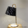 丹麥設計 歐式 酒店 奢華風 設計師的燈款 台燈 法恩莎 大理石 桌燈 -黑色_3