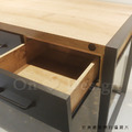 美式 Vintage LOFT 法式 簡約 鐵件 輕工業風 可法 餐桌 書桌 - 120CM_4