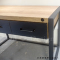 美式 Vintage LOFT 法式 簡約 鐵件 輕工業風 可法 餐桌 書桌 - 120CM_3