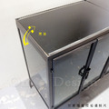 Vintage LOFT 法式 工業風 復古 鐵件 玻璃 展示櫃 斯萊特 曲線 櫥櫃 矮櫃 收納櫃_8