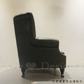 LUXURY 美式 復古 工業沙發 莫納 休閒椅 單人 沙發 -墨綠皮 (附小抱枕)_7