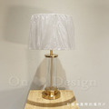 丹麥設計 歐式 酒店 奢華風 設計師的燈款 台燈 士奇 水晶 布罩 桌燈_4