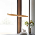 Loft 北歐風 實木 北歐 風格 餐廳 三色變光 木船型 LED吊燈 -90CM_1