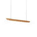 Loft 北歐風 實木 北歐 風格 餐廳 三色變光 木船型 LED吊燈 -90CM
