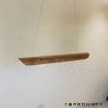 Loft 北歐風 實木 北歐 風格 餐廳 三色變光 木船型 LED吊燈 -120CM_3