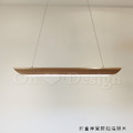 Loft 北歐風 實木 北歐 風格 餐廳 三色變光 木船型 LED吊燈 -120CM_4