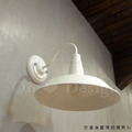 特價-Loft 工業風 倉庫風 美式鄉村 走道燈 玄關燈 鍋蓋 壁燈-白色_5