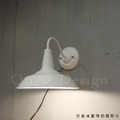 特價-Loft 工業風 倉庫風 美式鄉村 走道燈 玄關燈 鍋蓋 壁燈-白色_7