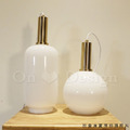 丹麥設計 北歐 極簡 設計師的燈款 黃銅 復古玻璃 白玉 香水瓶 吊燈 -圓型_9