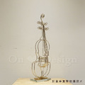 丹麥 北歐風 創意禮品 樹脂 擺件 裝飾品 水晶 鍍金小提琴 擺飾_4