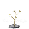 丹麥 北歐風 創意禮品 擺飾 大理石 擺件 裝飾品 希望樹 首飾 擺飾 -黑色