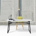 北歐 極簡 風格 LOFT 家具 書桌 餐廳桌 洛迪 大理石面 餐桌 - 120CM_1