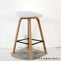 特價-北歐 極簡風格 兩種高度 酒吧 鐵腳 彩色 喬亞 吧檯椅- 白_6