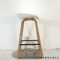 特價-北歐 極簡風格 兩種高度 酒吧 鐵腳 彩色 喬亞 吧檯椅- 白_5