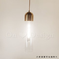丹麥設計 北歐 極簡 設計師的燈款 黃銅 復古玻璃 試管吊燈 -透明_6