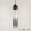 丹麥設計 北歐 極簡 設計師的燈款 黃銅 復古玻璃 試管吊燈 -漸變煙燻色_7