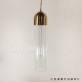 丹麥設計 北歐 極簡 設計師的燈款 黃銅 復古玻璃 試管吊燈 -透明_5