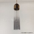 丹麥設計 北歐 極簡 設計師的燈款 黃銅 復古玻璃 試管吊燈 -漸變煙燻色_8