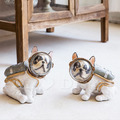 丹麥 北歐風 創意禮品 擺飾 樹脂 仿真 擺件 裝飾品 太空犬 波士頓 梗犬 擺飾-BOY_2