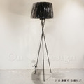 北歐設計 歐式 酒店 奢華風 設計師的燈款 立燈 G5 布罩 落地燈 -黑_3