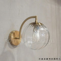 丹麥設計 北歐 設計師燈款 走道燈 金屬 鍍金 鐵 復古玻璃 洋蔥 壁燈-透明_4