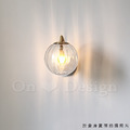 丹麥設計 北歐 設計師燈款 走道燈 金屬 鍍金 鐵 復古玻璃 洋蔥 壁燈-透明_7