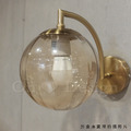 丹麥設計 北歐 設計師燈款 走道燈 金屬 鍍金 鐵 復古玻璃 洋蔥 壁燈-琥珀色_7