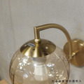 丹麥設計 北歐 設計師燈款 走道燈 金屬 鍍金 鐵 復古玻璃 洋蔥 壁燈-琥珀色_8