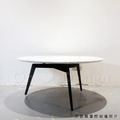 美式 奢華風 大理石 客廳 咖啡桌 餐邊桌 三角 大理石 罕石 白色 大圓形 茶几-80CM_2
