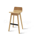 北歐 小清新 簡約 風格 LOFT 風格家具 咖啡廳 艾朗 實木 靠背 吧台椅-原木色