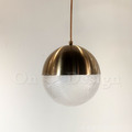 丹麥設計 北歐 極簡 設計師的燈款 黃銅 曼波球 鏡面 玻璃 吊燈_4