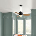夏天好涼快 北歐 極簡 風格 吊扇燈 三葉草風扇LED 吸頂燈 吊燈-黑色_3