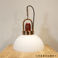 丹麥設計 北歐 極簡 設計師的燈款 黃銅 奶白 提姆 玻璃 吊燈-B款_9
