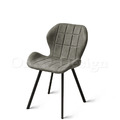特價-LOFT 法式 復古 工業風 鐵 酒吧 咖啡廳 餐廳 餐椅 菱格紋 蝴蝶 餐椅-灰