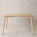 北歐風格 經典設計 餐桌 洽談桌 DSW 書桌 120CM - 原木色_1