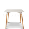 北歐 實木 輕工業風格 洽談桌 DSW 餐桌 方桌 洽談桌 兩種尺寸 -白色